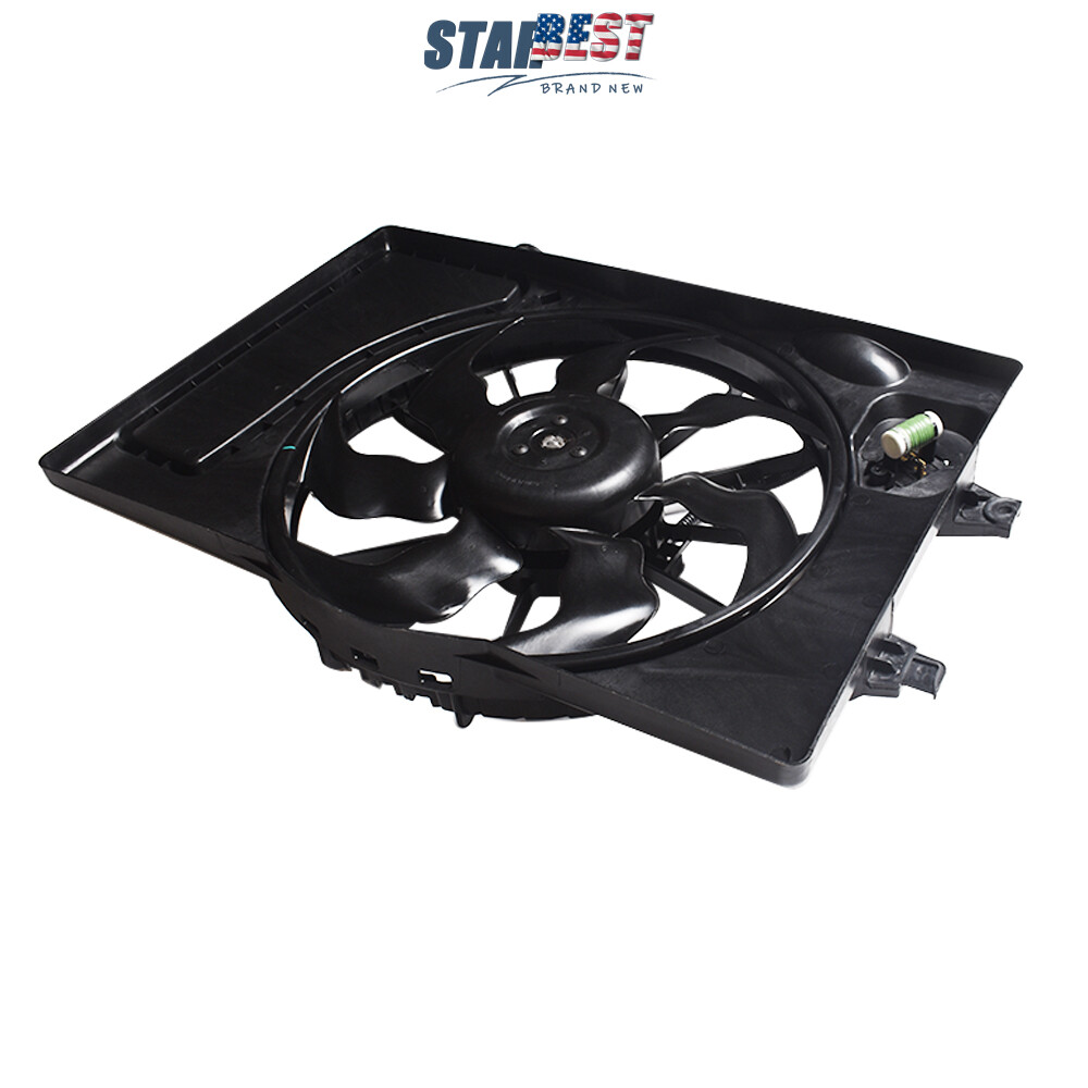 Radiator AC Condenser Cooling Fan Assembly For 2017-2018 Elantra 2.0L 25380F2000