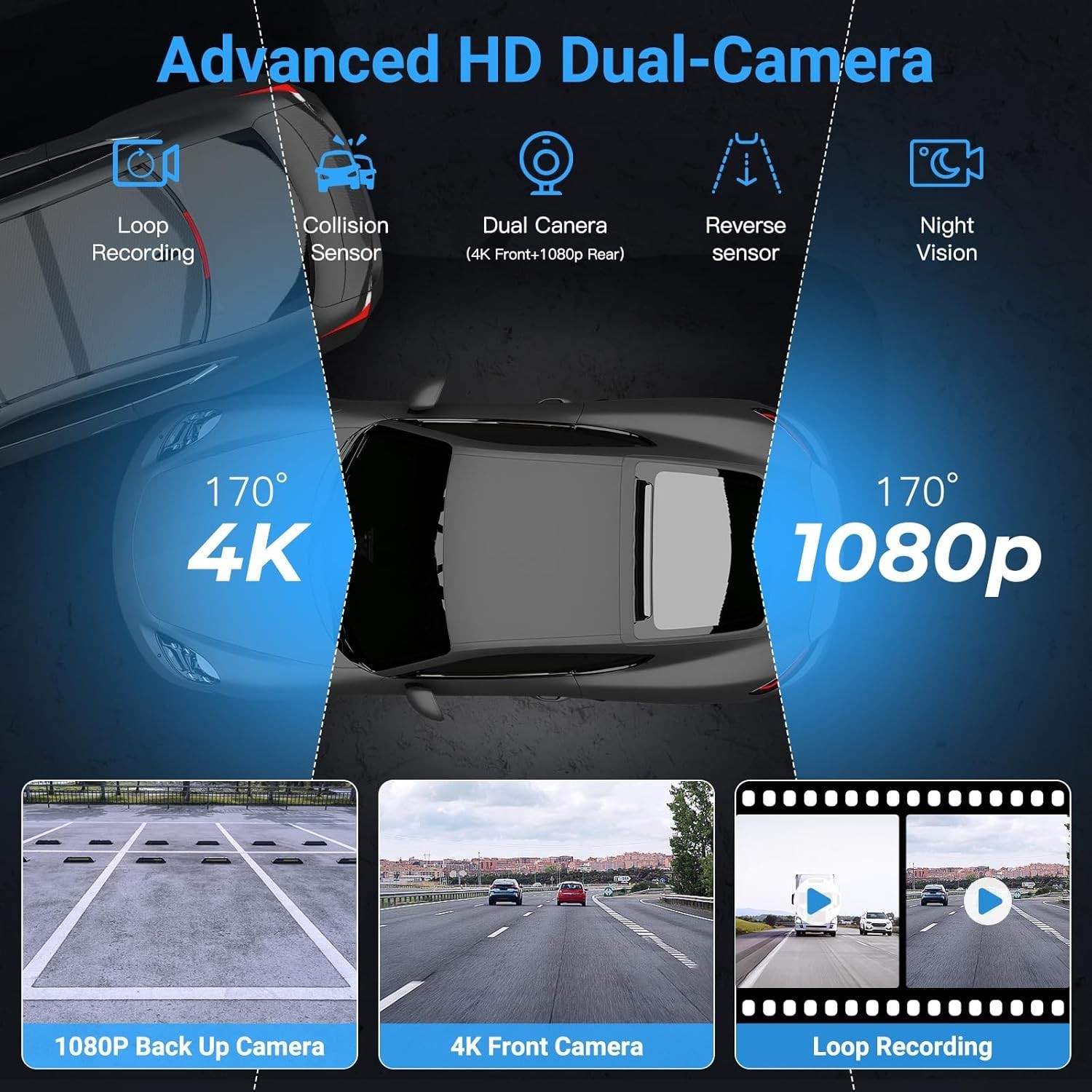 Carpuride W703 Wireless CarPlay Android Auto 4K Front Camera Super Link Stereo