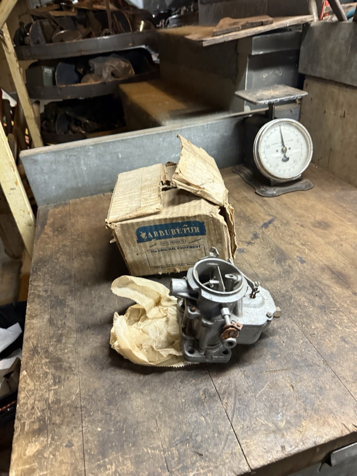 New NOS Chrysler Mopar Carter Ball & Ball Carburetor D-102S Auto Car Parts Box