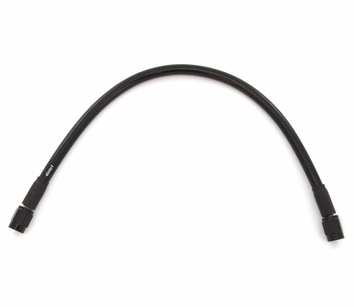 AN3 Black Stainless Steel Braided Brake Line – Zinc Plated Ends – 13″