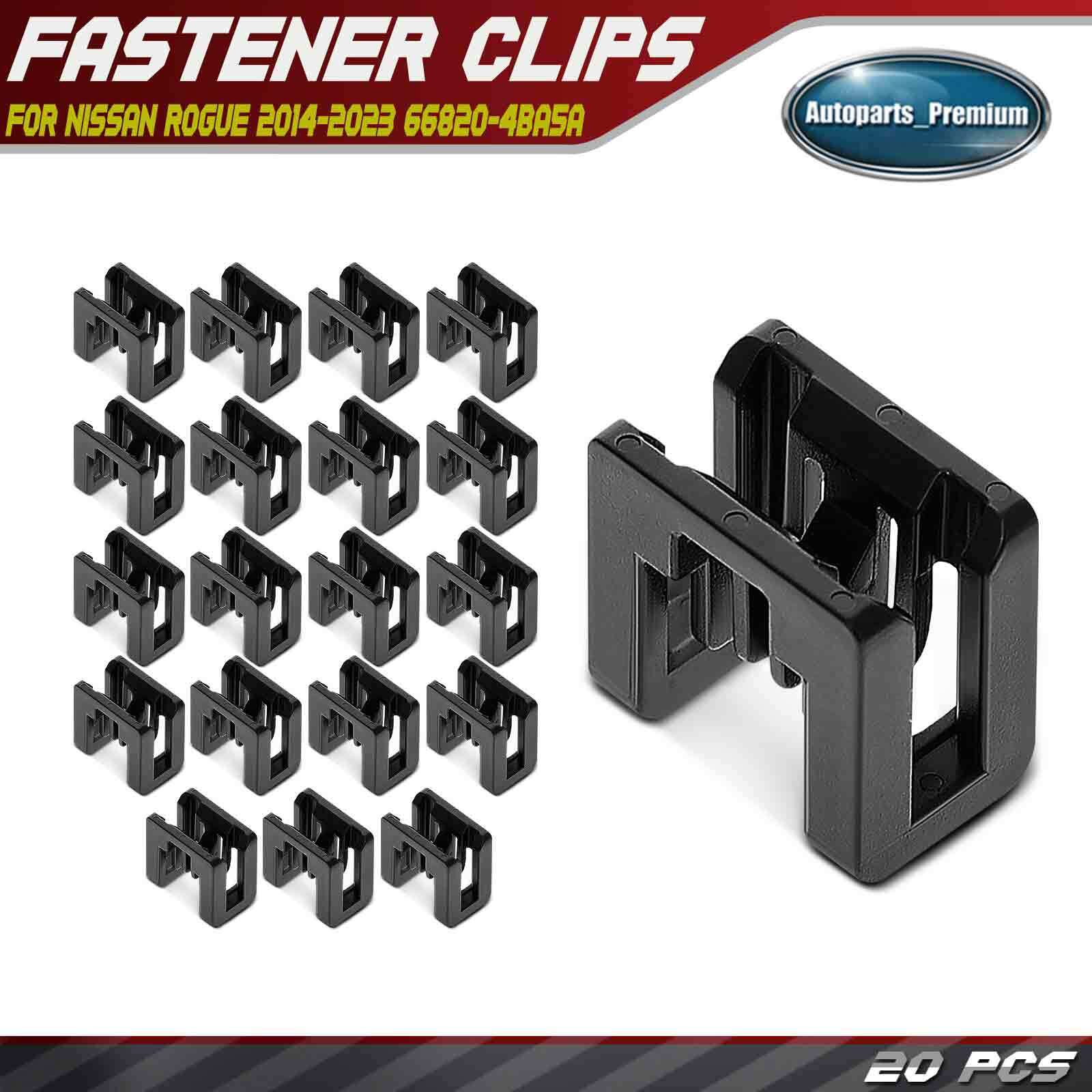20Pcs 13mm X 20mm Nylon Cowl Grille Clip Retainers for Nissan Rogue 2014-2023