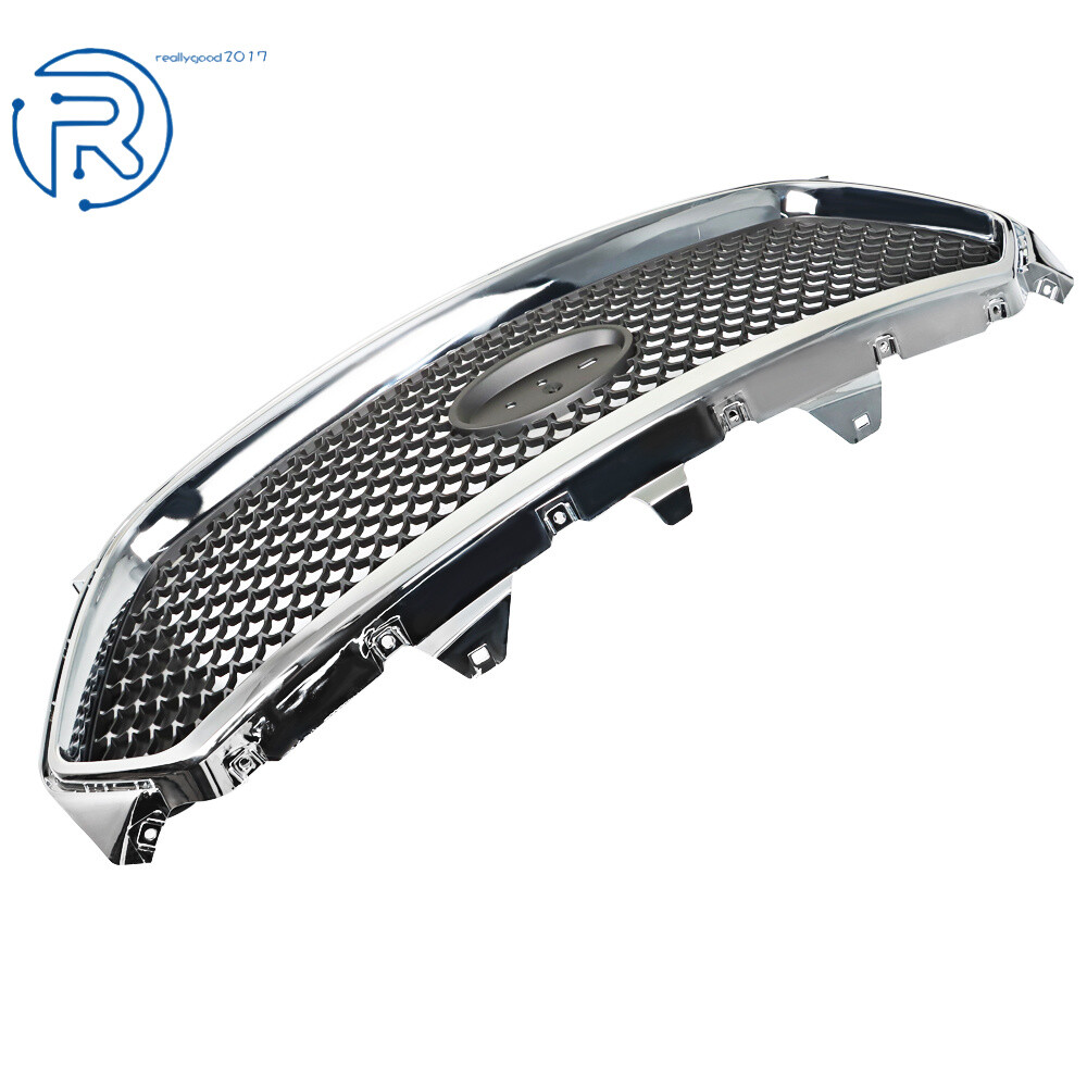 Front Upper Chrome&Black Grille Grill DG1Z-8200-DC For 2013-2019 Ford Taurus SHO
