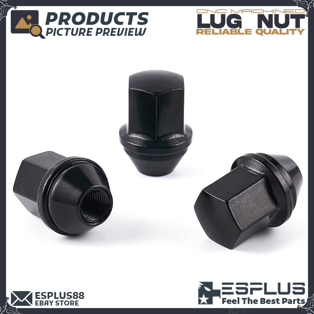 20 Pc Chrysler OEM Cone Wheel Lock Black M14x1.5 Lug Nut Fit 2004-2025 300/300C