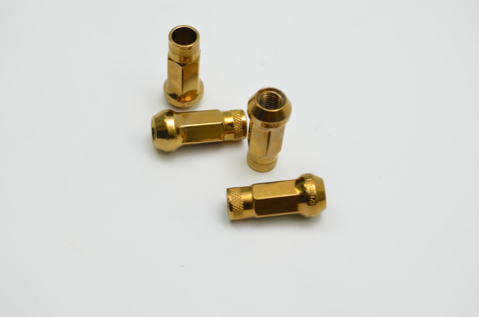 1320 Open end Steel lug nuts 12×1.5 GOLD color 48mm length 20pcs Extended