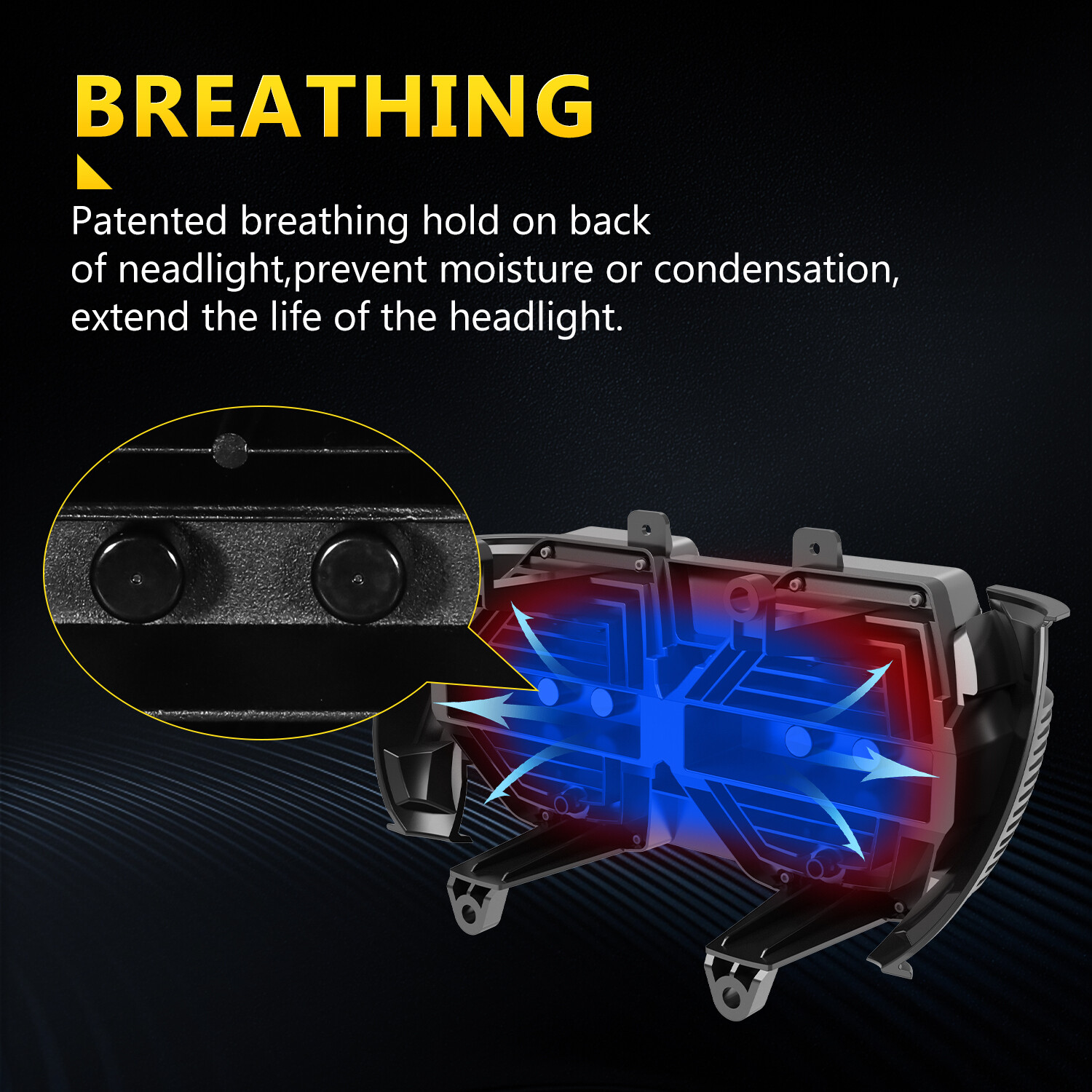 LED Headlight Projector Hi-Low Beam Sealed w/DRL For Harley Road Glide 2015-2024