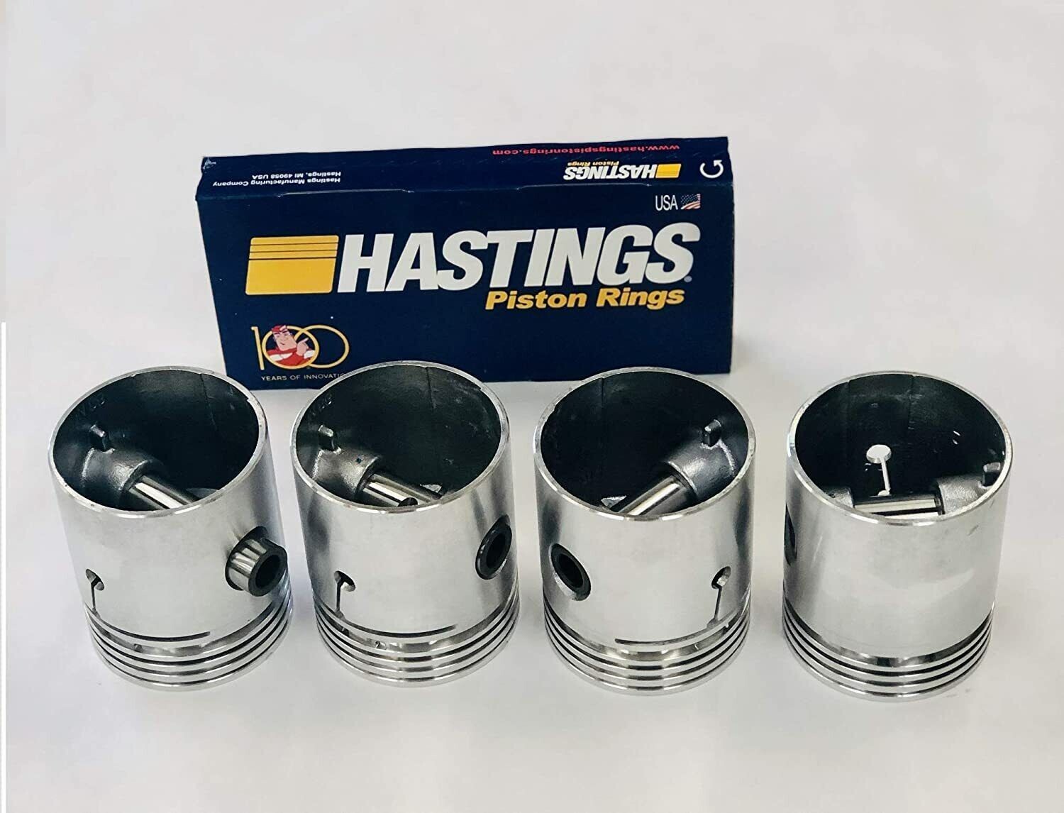 SEALED POWER Pistons/4+RINGS for 1941-1973 Jeep Willys 134 L-head+F-head .030