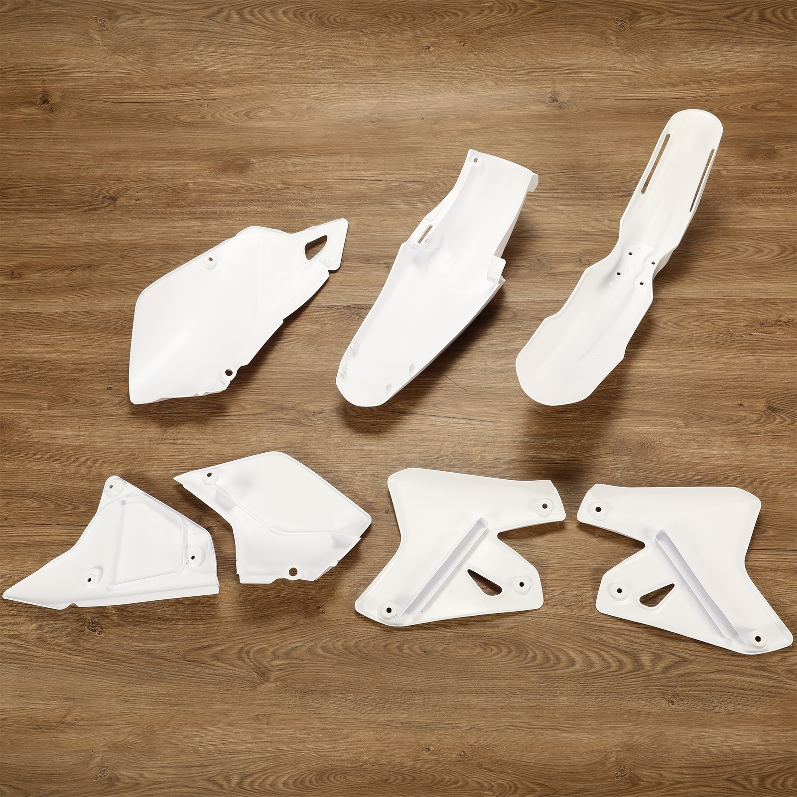 Polypropylene Kit Fits All years Suzuki DRZ 400 E ES White Shrouds Fenders