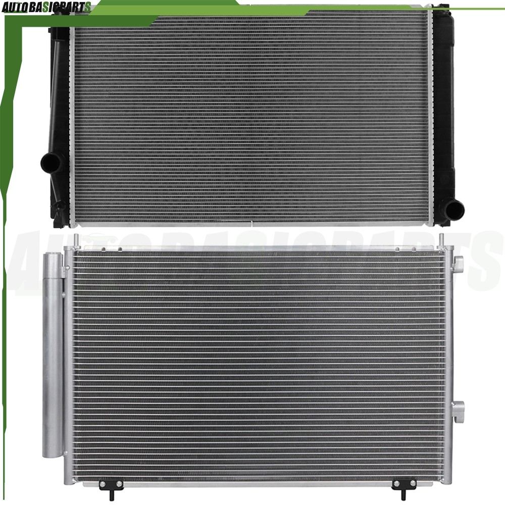 Aluminum Radiator & AC Condenser Cooling Kit For 2013-2017 2018 Toyota RAV4
