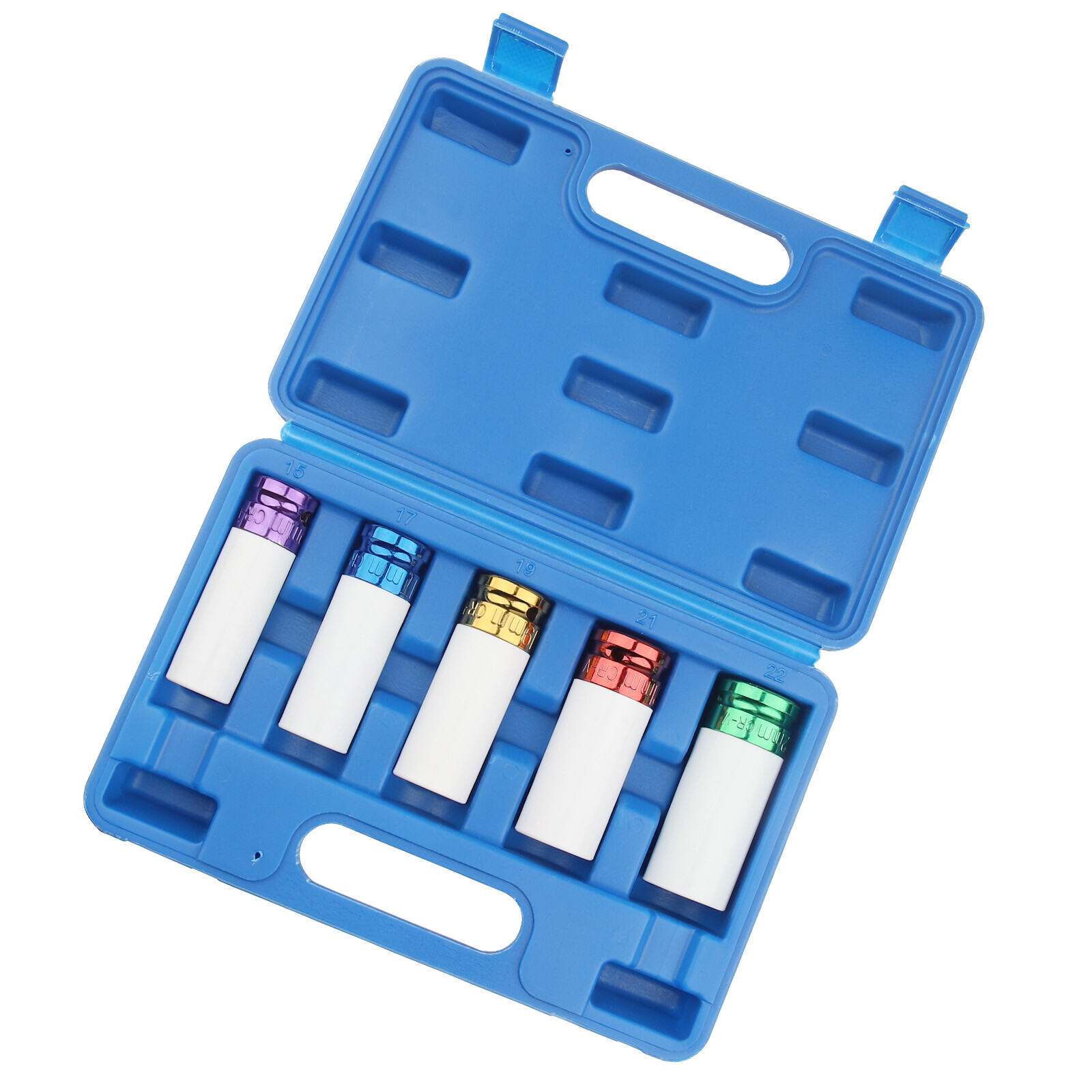 Lug Nut Socket Remover Tool Set, 5Pc – 1/2-Inch Drive Flip Impact Sockets