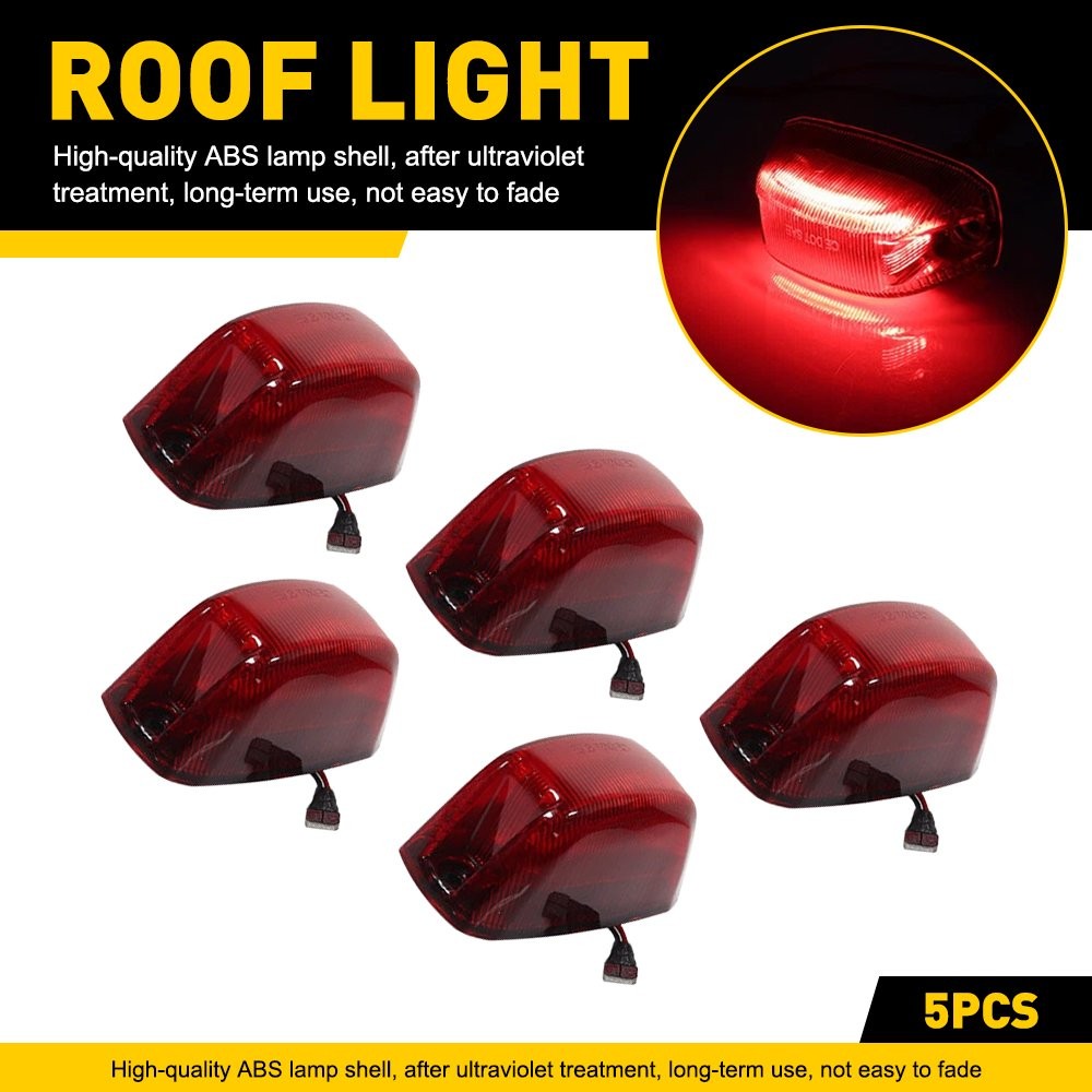 Red/White Cab LED Roof Marker Running Light For 14-23 Ram Dodge 1500 2500 3500