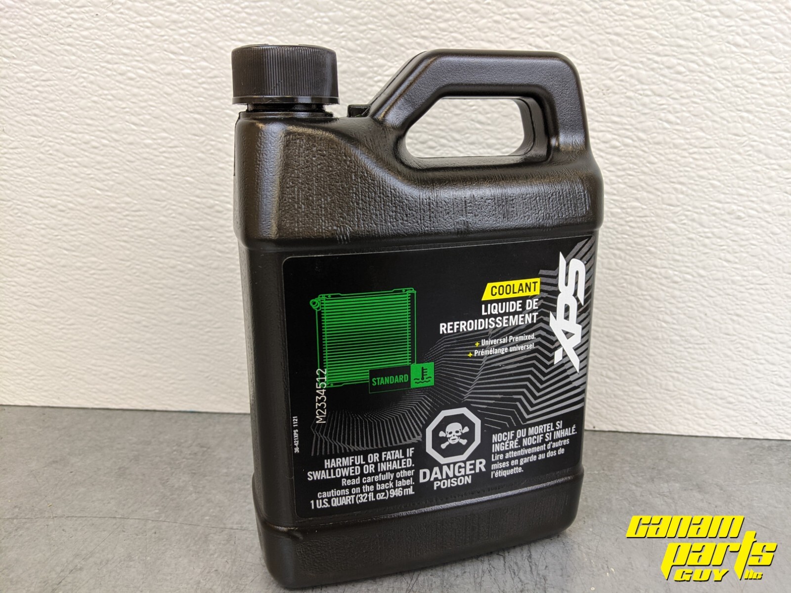XPS PRE-MIXED ANTIFREEZE COOLANT QUART JUG 9779149 Canam UNIVERSAL GREEN