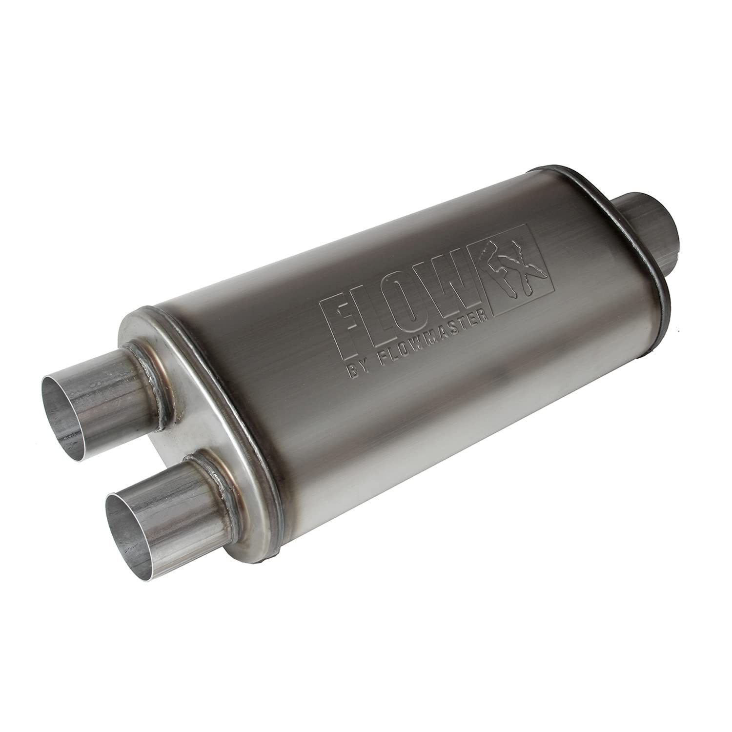 Flowmaster 72587 FlowFX Muffler 3.5″ Center Inlet/2.5″Dual Outlet Moderate Sound