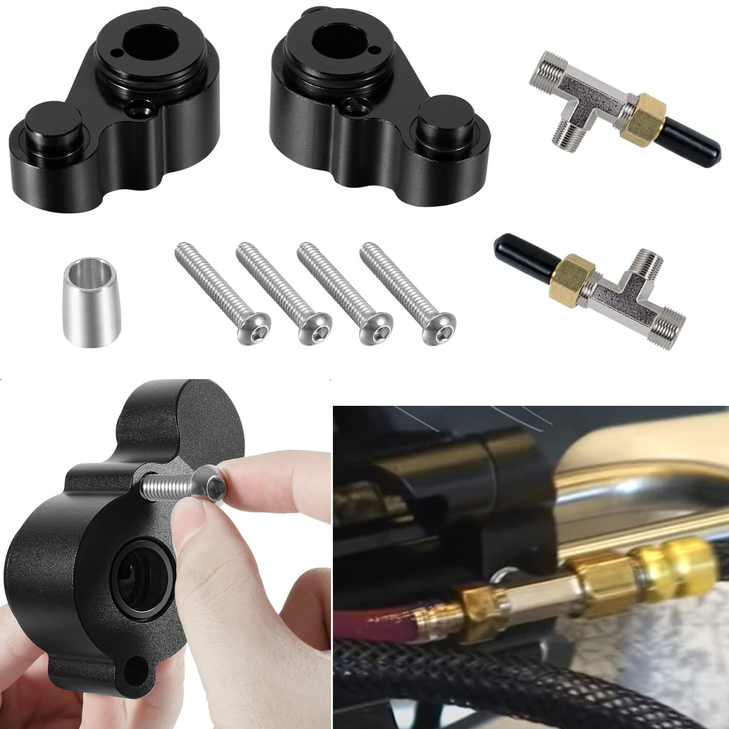 HP4600 Cylinder Gland Kit & HF4202 Bleeder Tee Kit For Baystar HC4645H HC4648H
