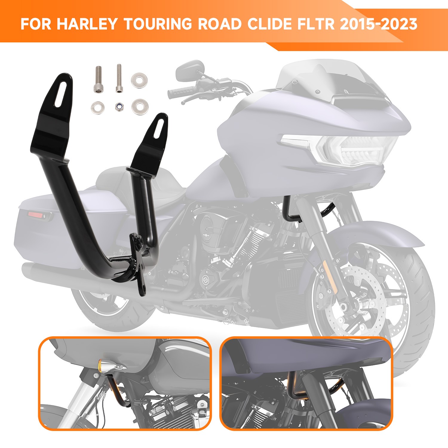 Front Lower Fairing Support Bracket Mount Kit Fit For Harley Road Glide 2015-UP