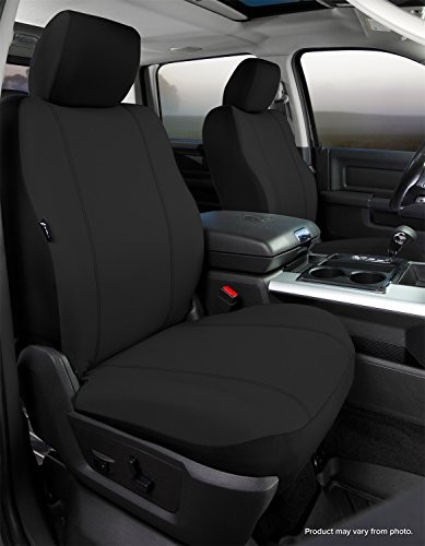 Fia SP87-37 BLACK Custom Fit Front Seat Cover Bucket Seats – Poly-Cotton, Black