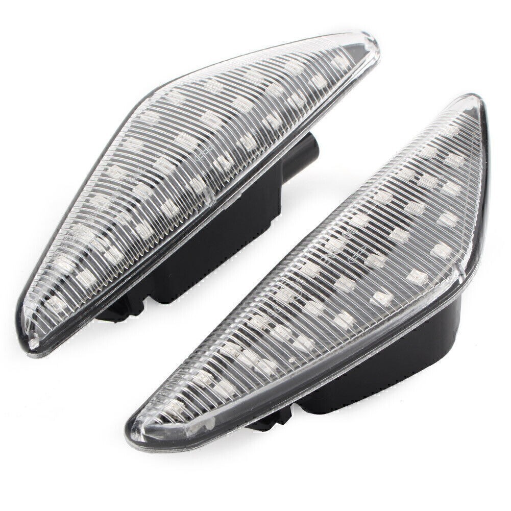 For BMW F25 E70 E71 X3 E72 X5 X6 Dynamic LED Side Marker Turn Signal Light Clear
