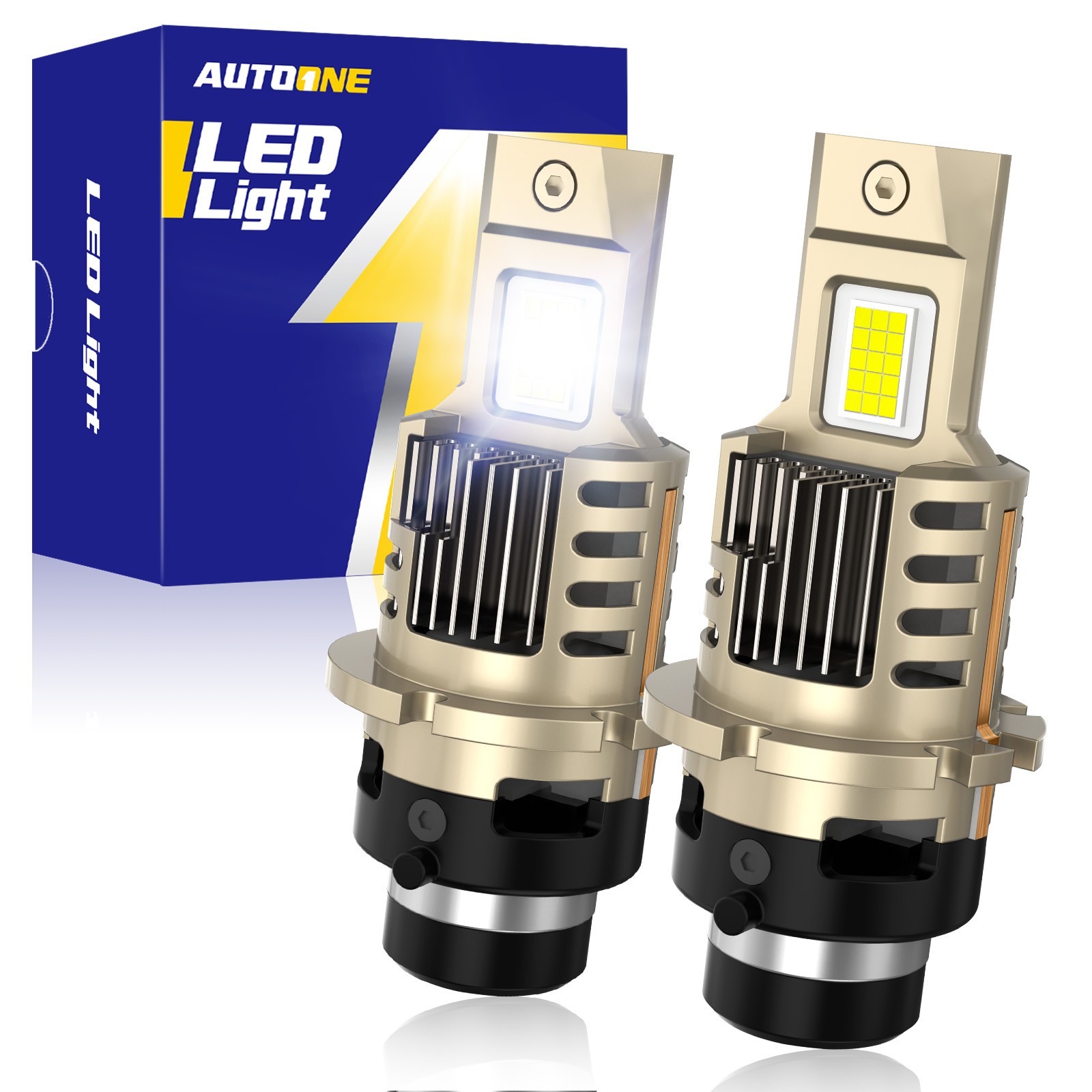 AUTOONE D2S D2R HID to LED Headlight Bulbs Conversion Kit 20000LM 200W White J