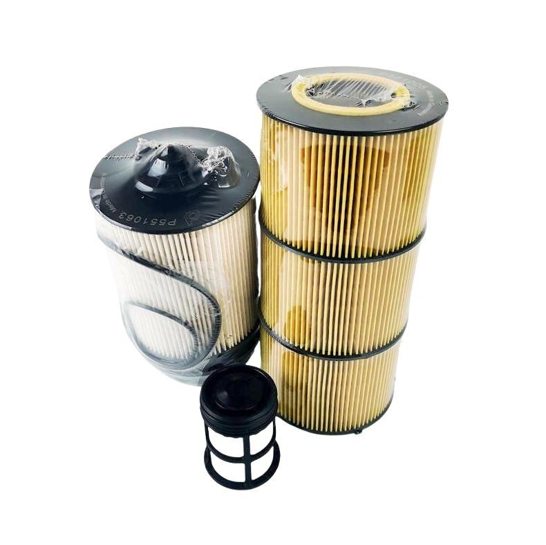 2PCS Oil Filter Kit & Fuel Filter Kit for Freightliner DD13 P551063,P551005