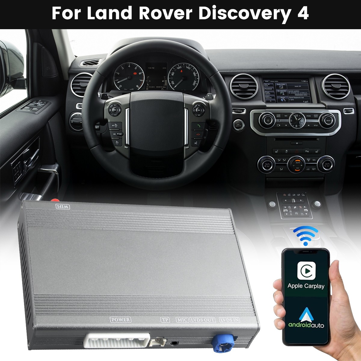 Wireless Carplay Android Auto For Land Rover Jaguar Bosch System 7/8 inch Screen