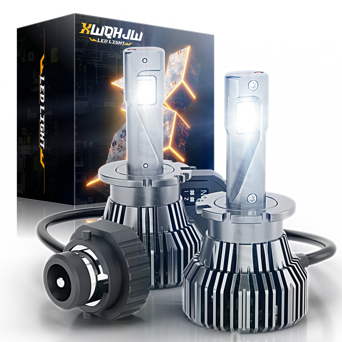 2* D2S D2R LED Headlight Bulb Replace HID Xenon Super White 6000K Conversion Kit
