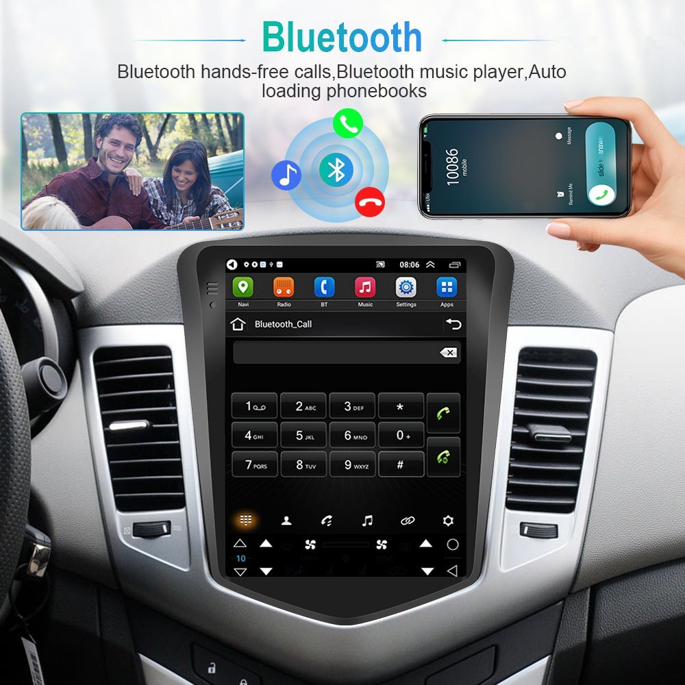 For Chevrolet Cruze 2009-2015 Android 15 Car Radio GPS Navi Wifi Carplay Stereo
