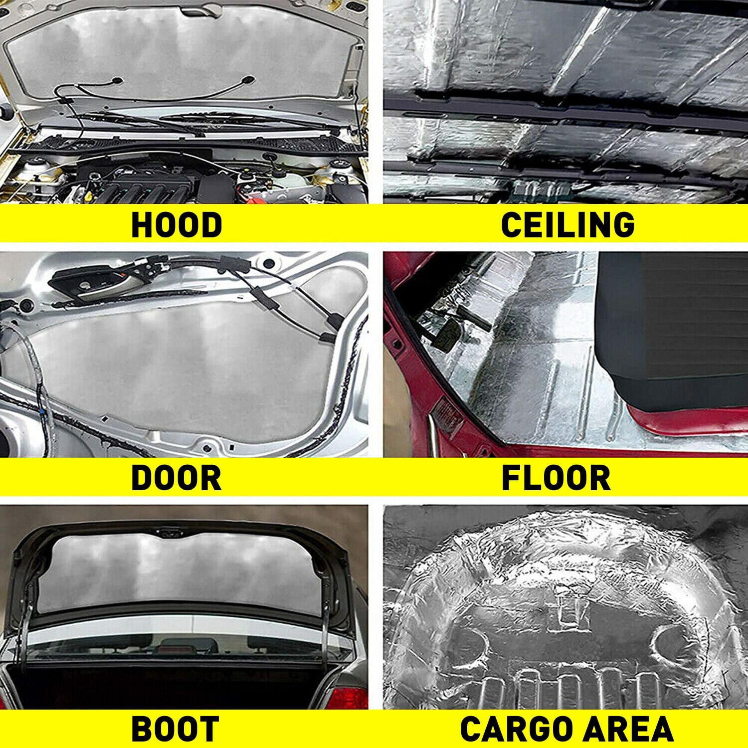 Car Auto Noise Deadening Heat Shield Insulation Sound Deadener Mat Dampening