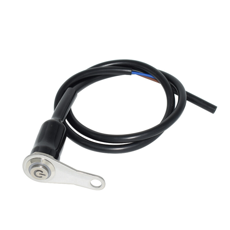 Black LED Motorcycle Switch ON+OFF Handlebar Mount Push Button 12V Work Light