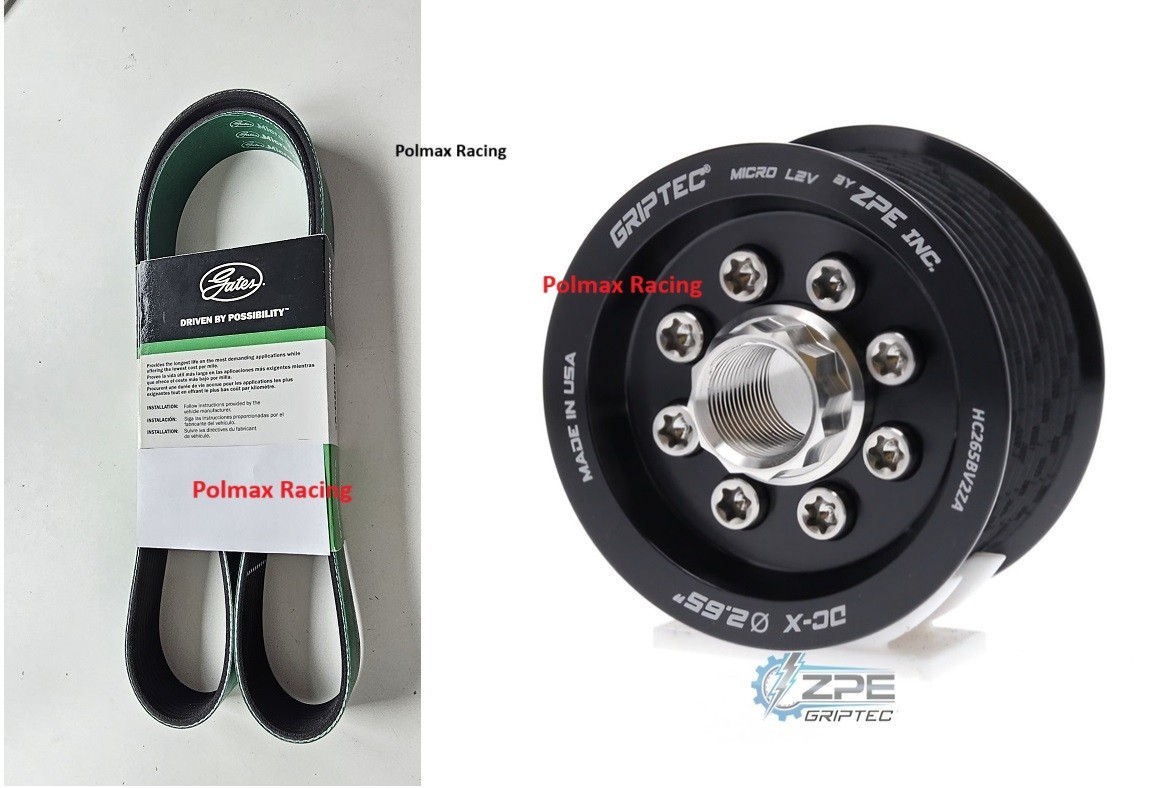 ZPE Griptec 2.65 supercharger pulley / belt upgrade 2018-23 Charger 6.2 Redeye