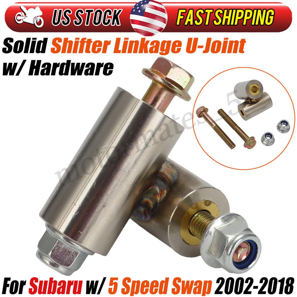Solid Shifter Linkage U-Joint Eliminates Shifter Slop for Subaru 5 Speed 2002-18