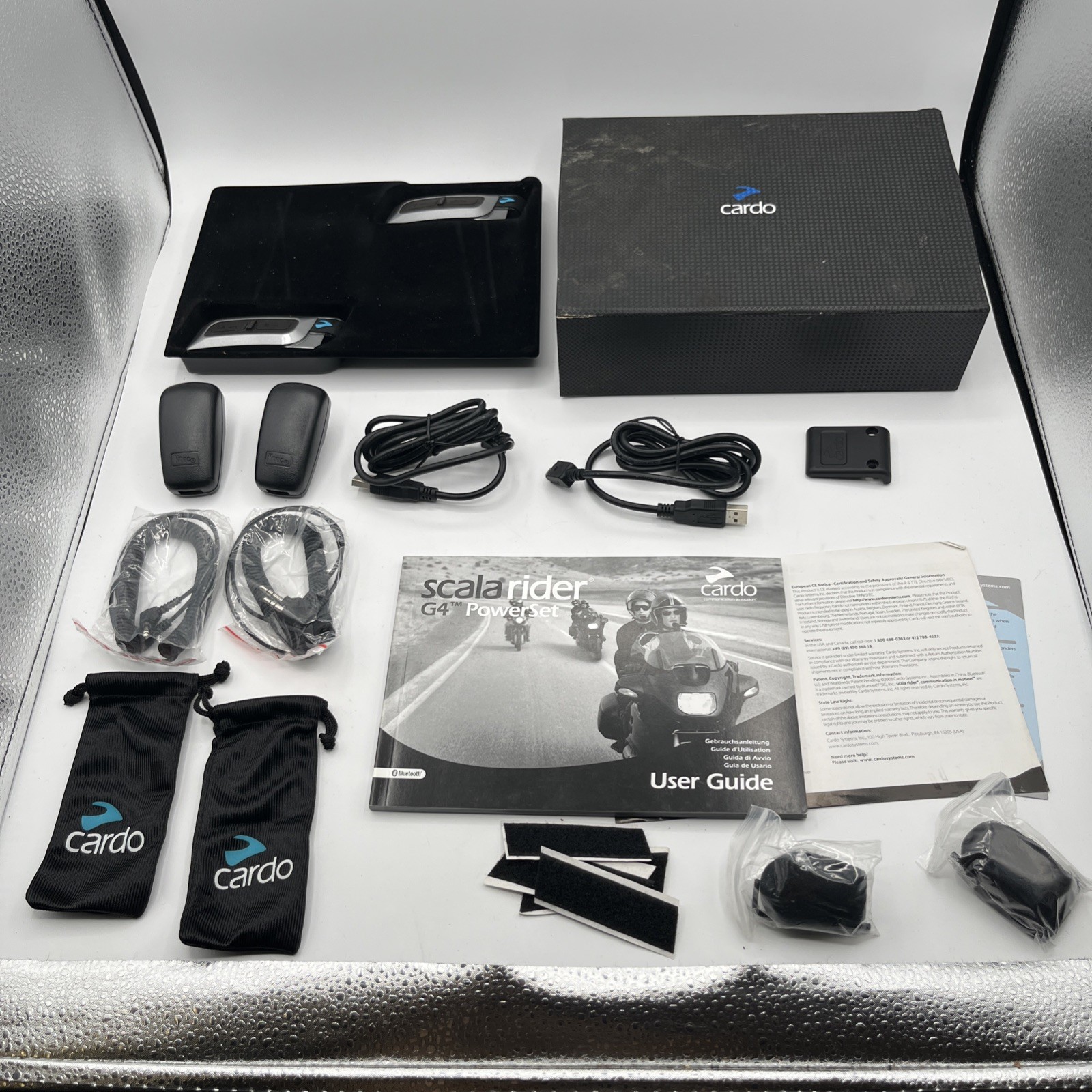 Cardio Scala Rider G4 PowerSet Bike To Bike Intercom | 2 Headsets Included