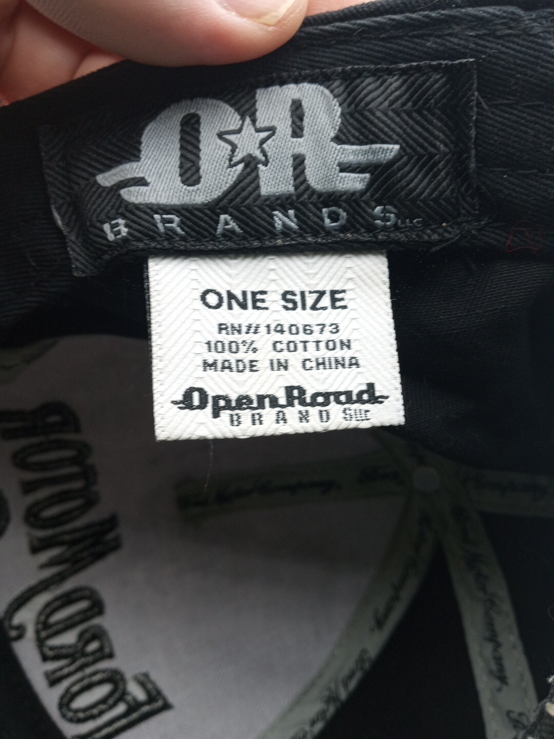 Ford Motor Co. Open Road Black & Gray Strap Back Hat Cap