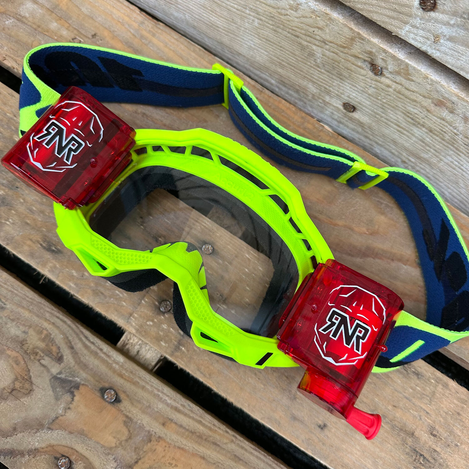 100% Percent Accuri 2 Motocross Roll-Off Goggles RNR 48MM WVS SYSTEM – YELLOW
