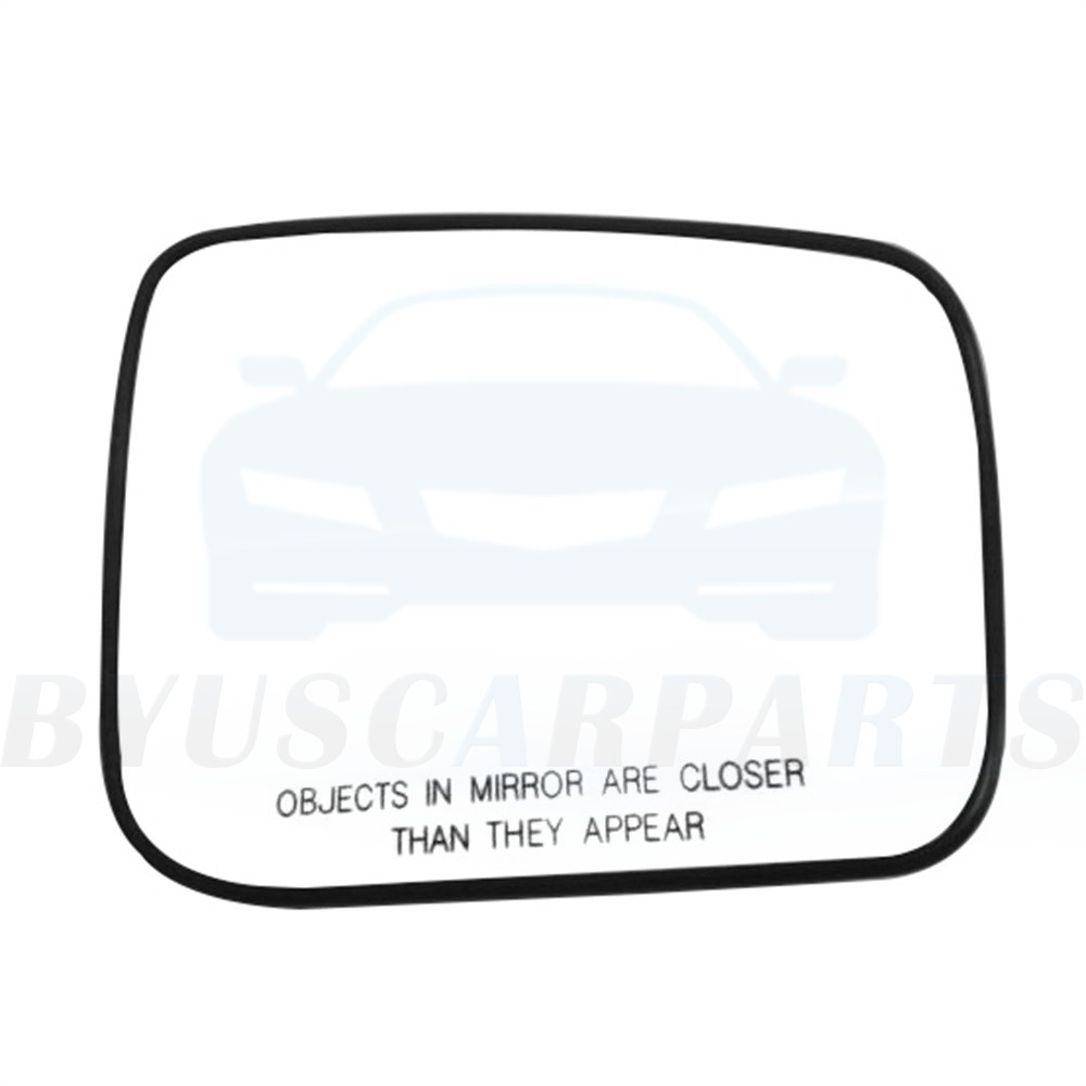 Chrome View Mirror Glass Passenger RH Side w/Plate For 2008-15 Nissan For Rouge
