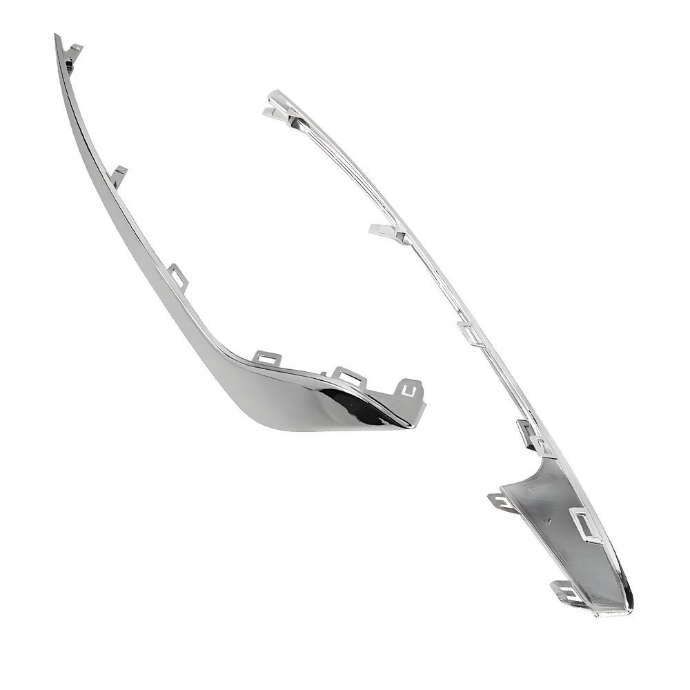 Fog Light Cover Bezel Driver & Passenger For Ford Fusion 2019 2020 Chrome 1-5SET