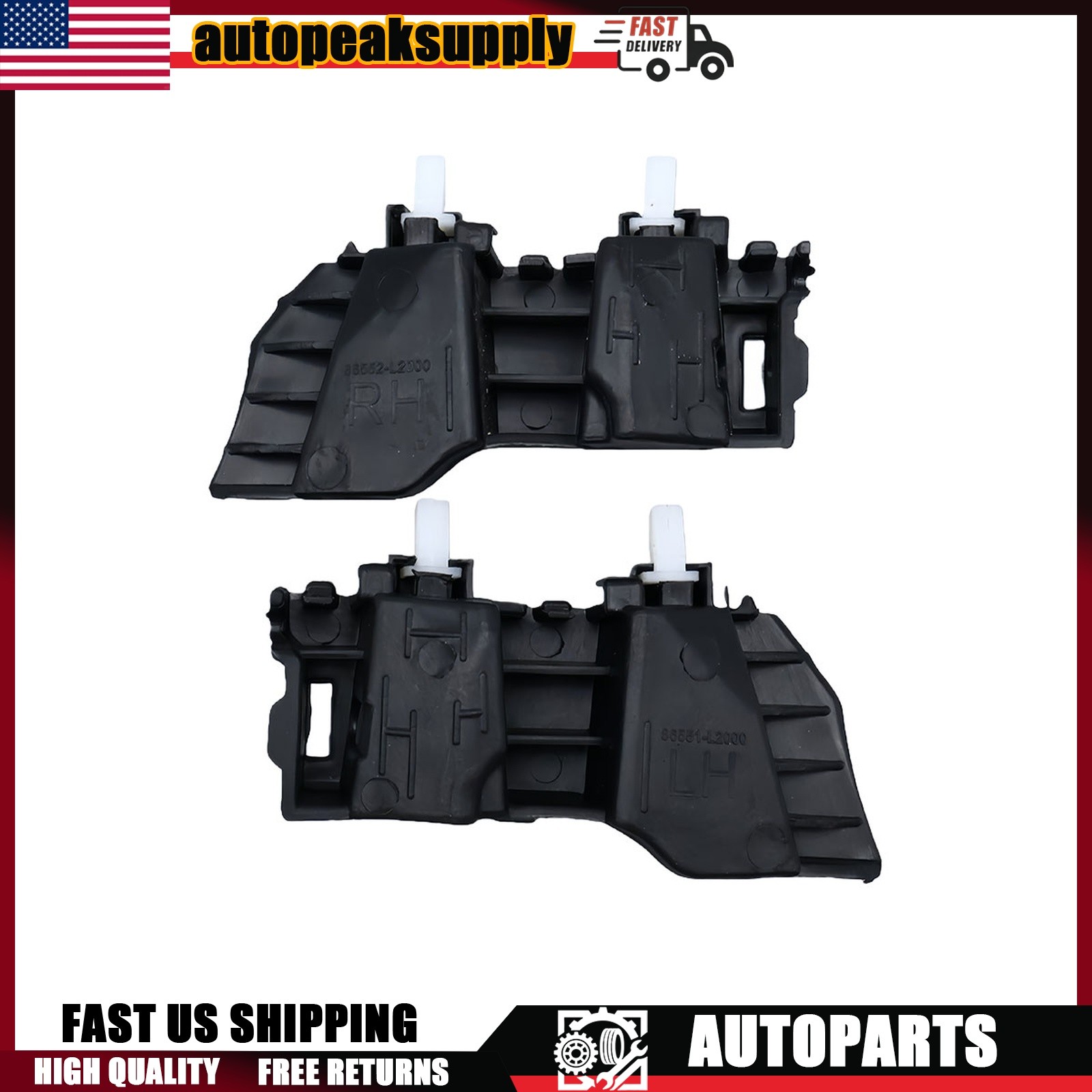 Bumper Bracket Front Left Right Side Fit For 2021-2024 Kia K5