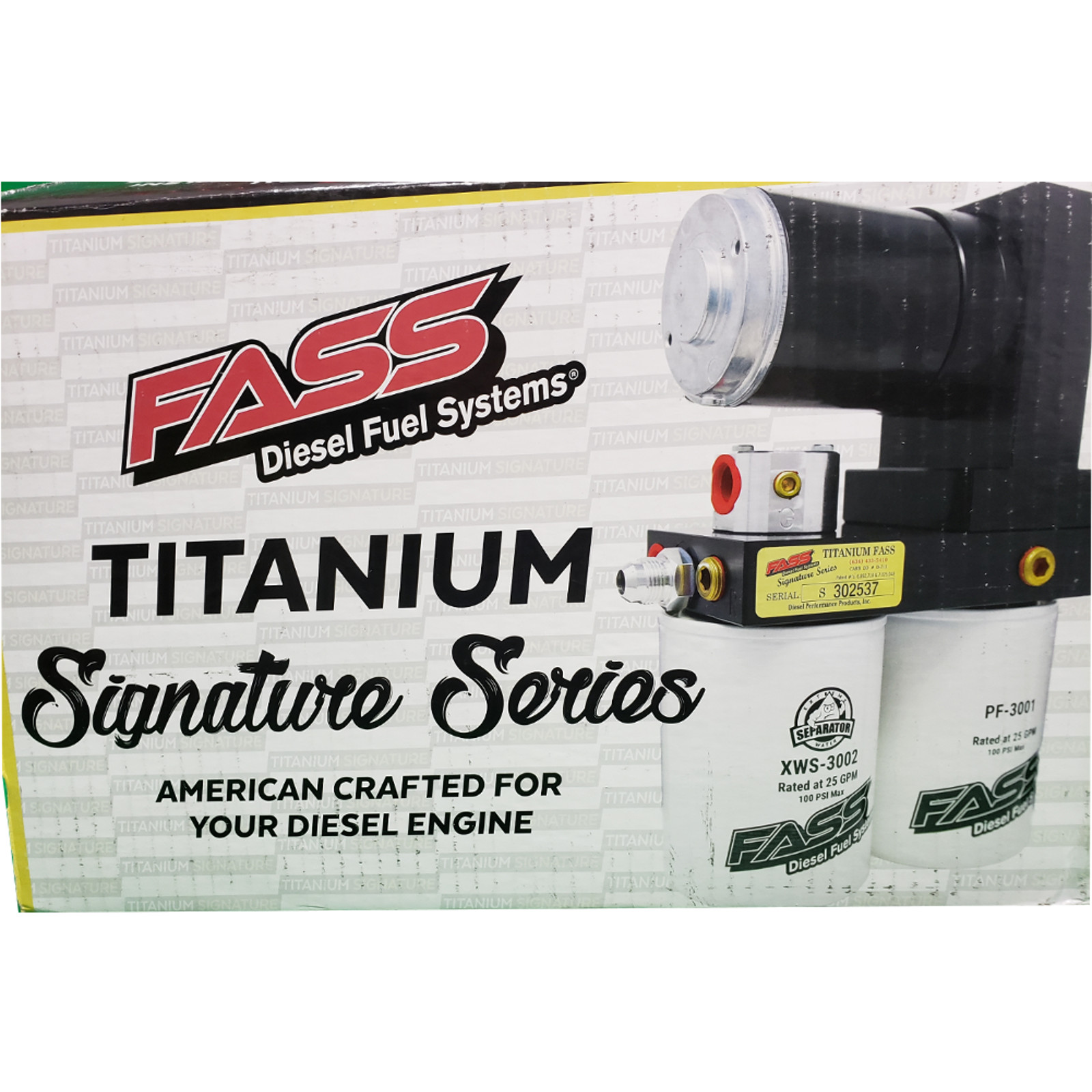 FASS Fuel Lift Pump Duramax Titanium System 165GPH 01-10 GM 6.6 Diesel TSC10165G