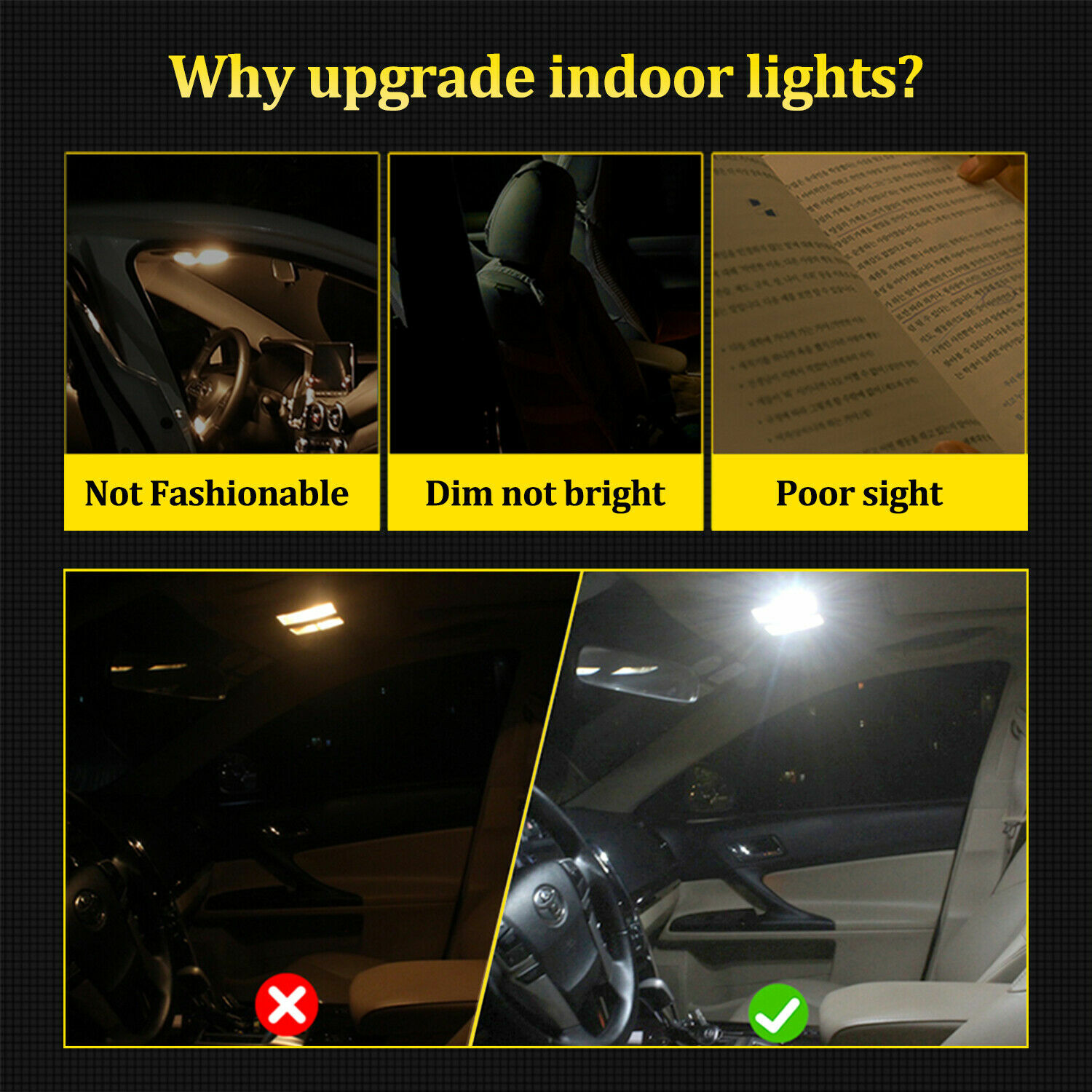 6pcs Canbus LED Interior Dome Map Light Package Kit For MX-5 Miata NC 2006-2014