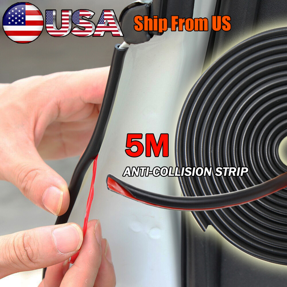 16ft Car Seal Edge Trim Lock Rubber Auto Door Guard Molding Strip Edge Protector