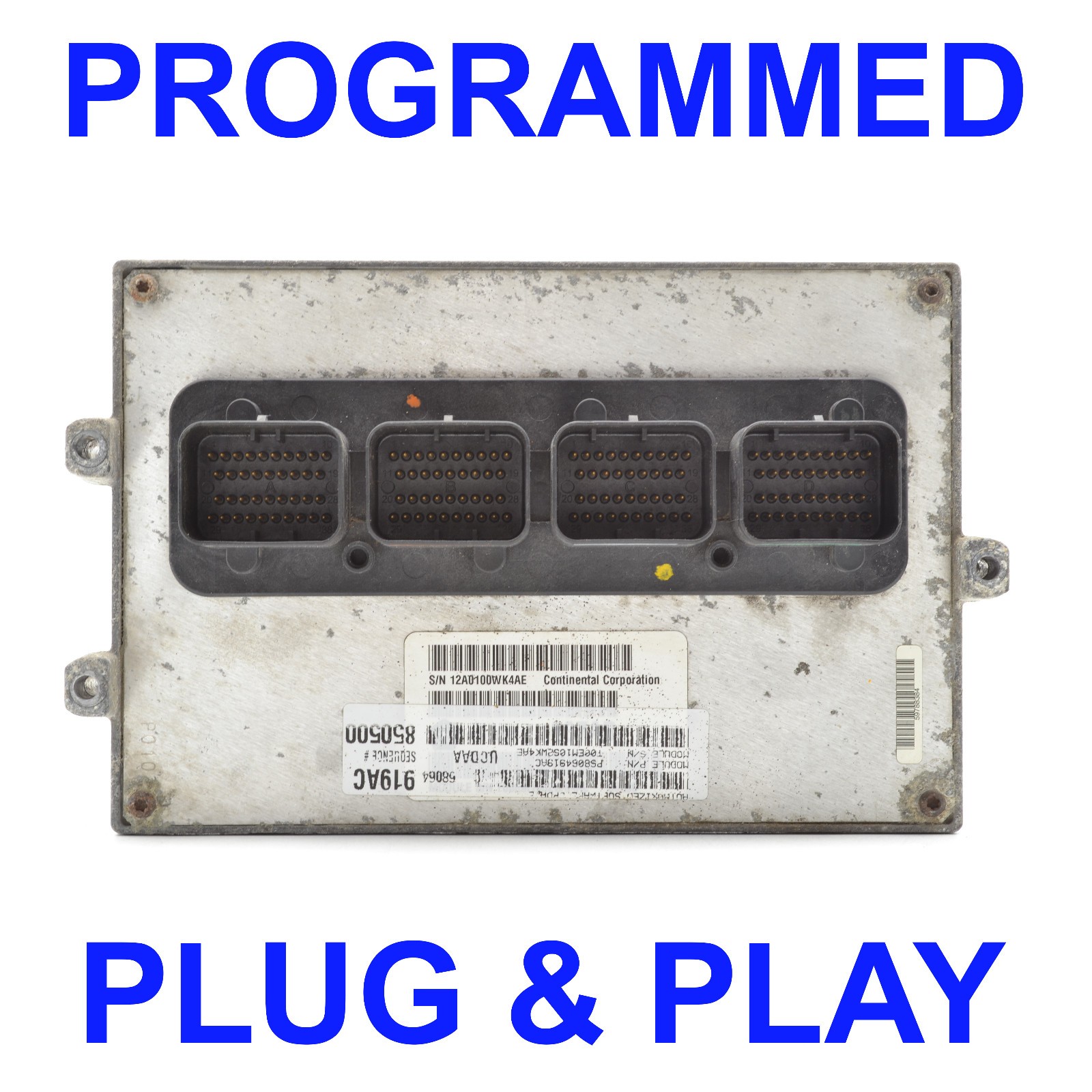 2012 DODGE RAM 1500 5.7L 4×4 32G TANK ECU PCM ENGINE CONTROL MODULE P68064919AC
