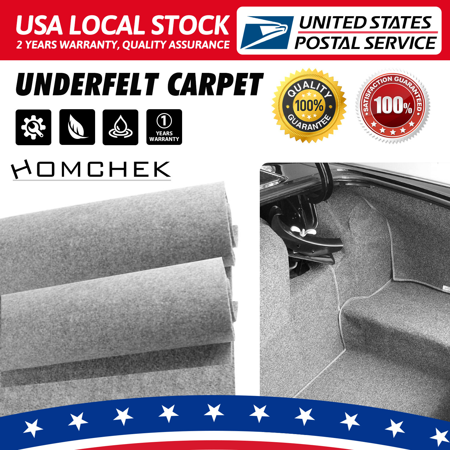 79″ × 39″ Grey Carpet Resists Stains Nonwoven Liner upholstery Fabric 42Sqft