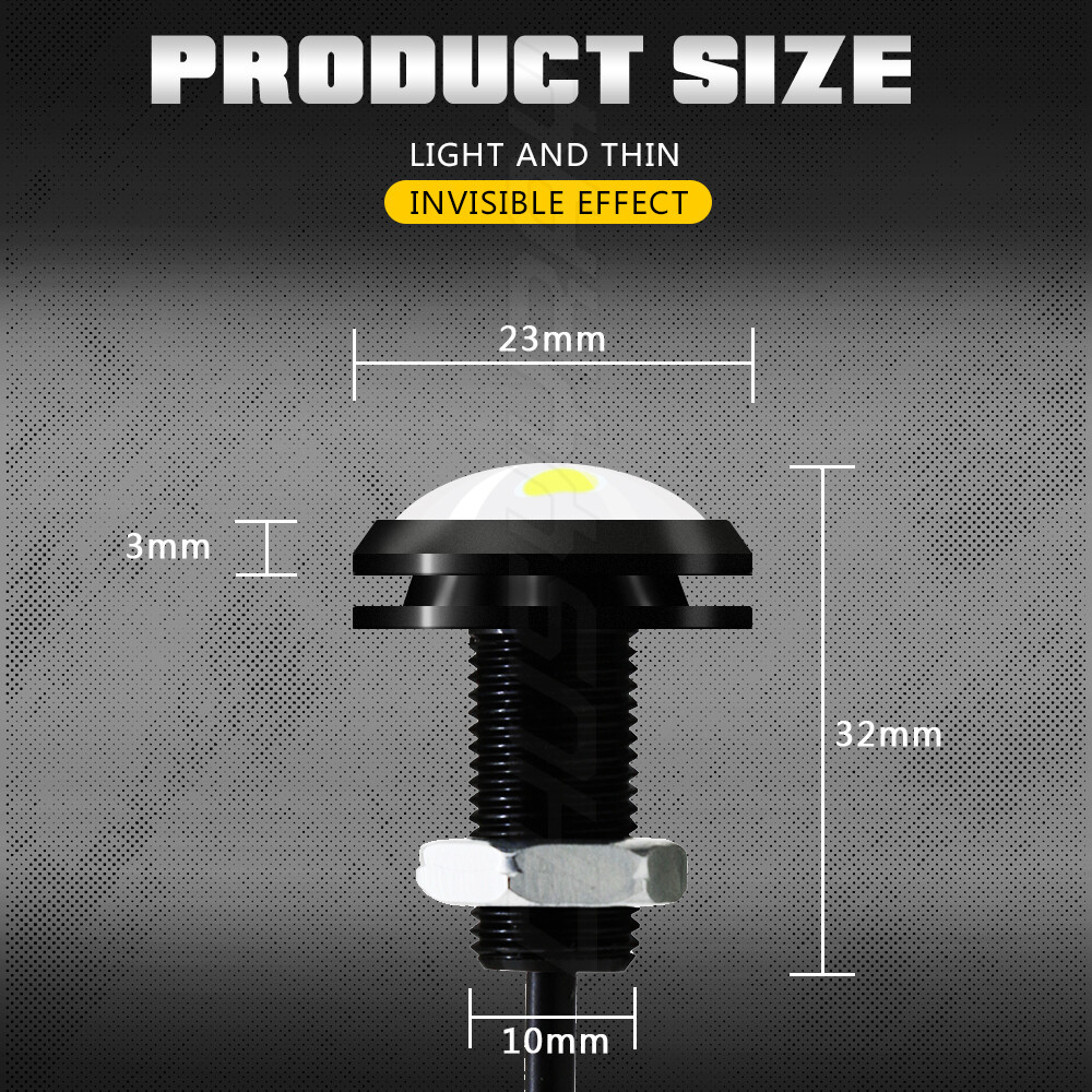 White DC 12V 15W Eagle Eye LED Daytime Running DRL Backup Light Car Auto Lamp