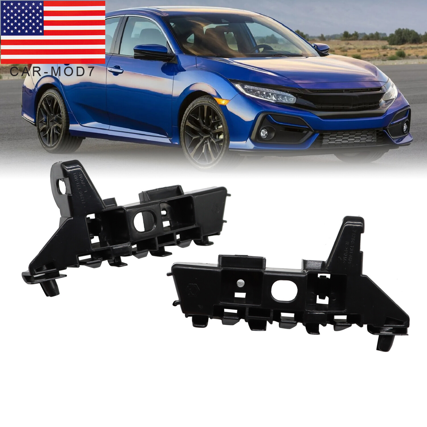 Front Left+ Right Side Bumper Bar Retainer Bracket For Honda Civic 2022-23