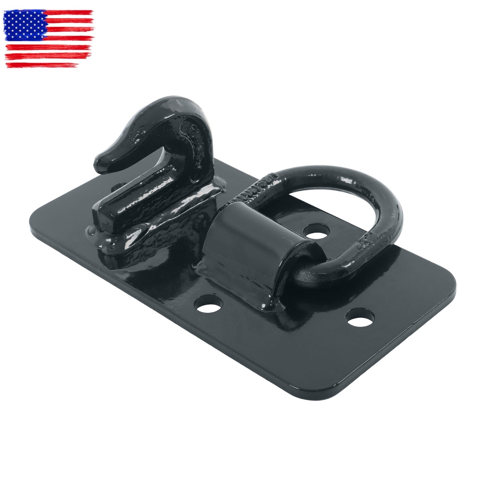 2 Pack Grade 70 Forged Bolt-On Grab Hooks for Tractor Bucket Max 15000 lbs