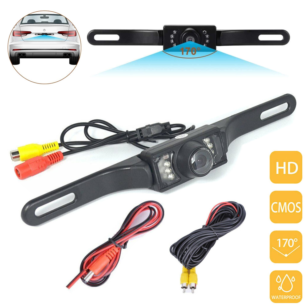 170° Car Rear View Backup Reverse Camera CMOS HD Night Vision Waterproof 7 LED