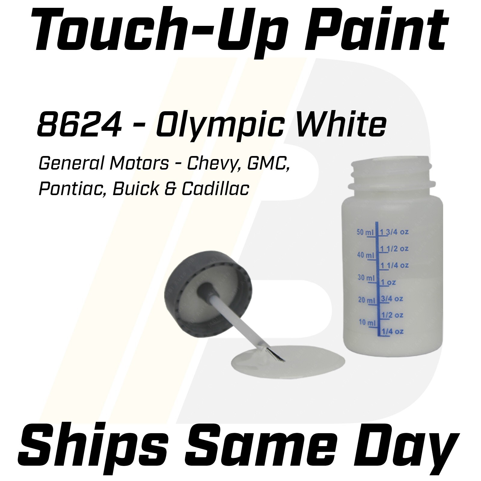 8624 – 1 Oz Touch Up Paint Kit w/ Brush for GM Chevy GMC Pontiac Buick Cadillac