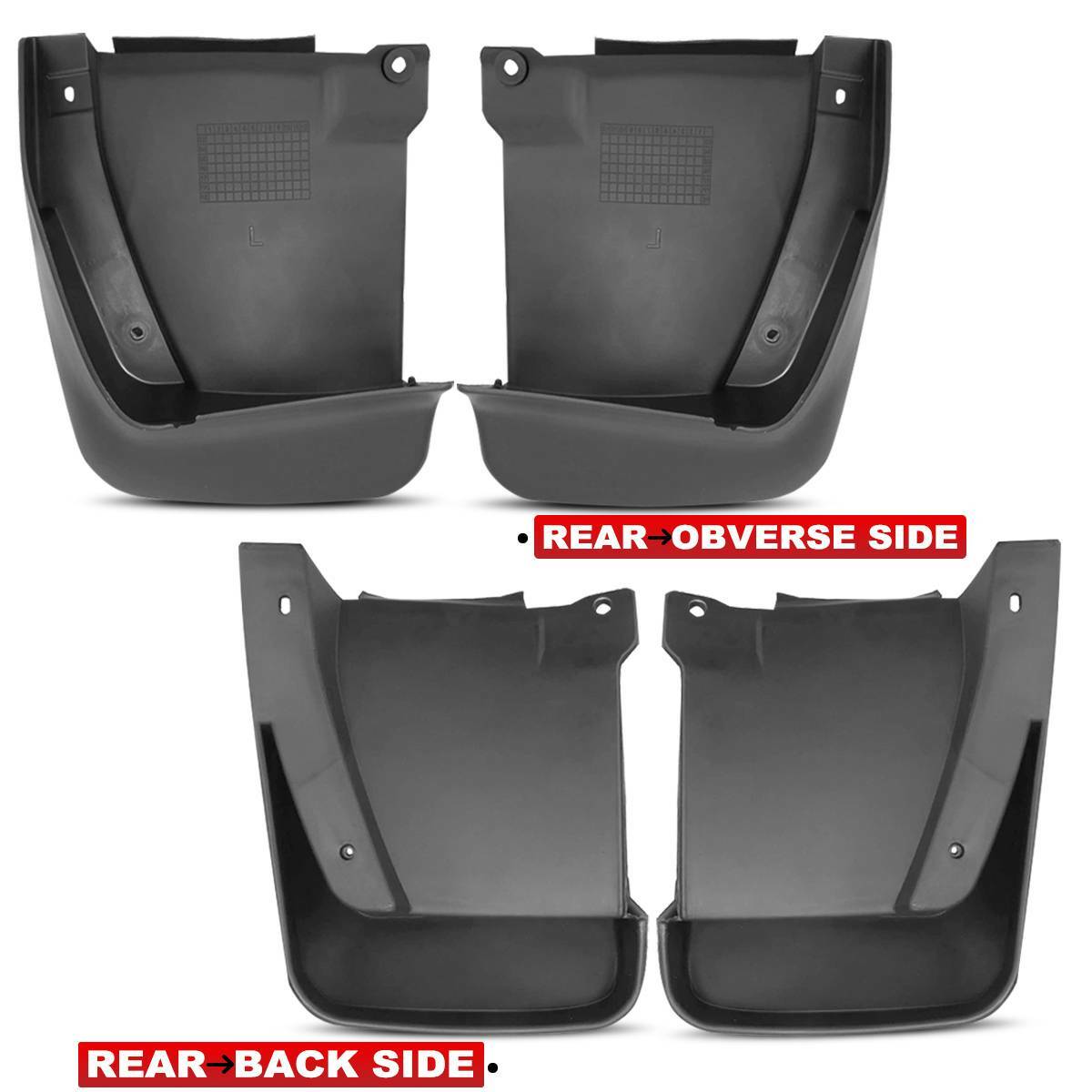 4x Front &Rear Mud Flaps Splash Guards Mudguard for Honda Accord Sedan 2003-2007