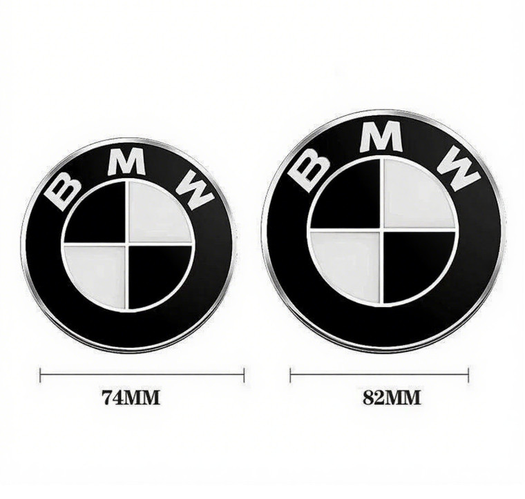 2Set Front Hood+Rear Trunk (82mm+74mm) For BMW Badge Emblem 51148132375 NEW ~US