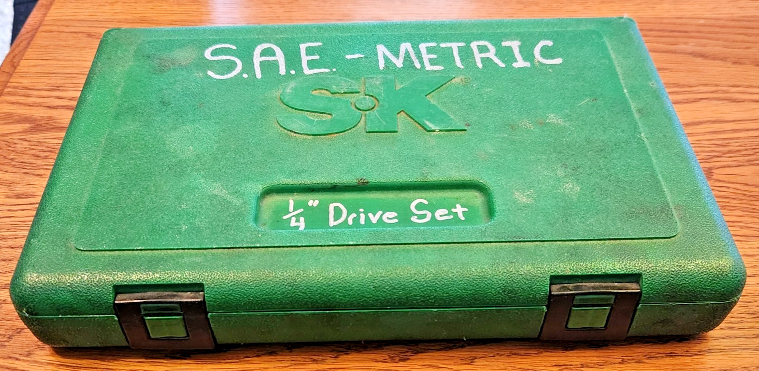 SK Tools USA Metric SAE Socket Set Shallow, Deep 44 Pc 1/4 Dr. 6 pt. 91844 READ