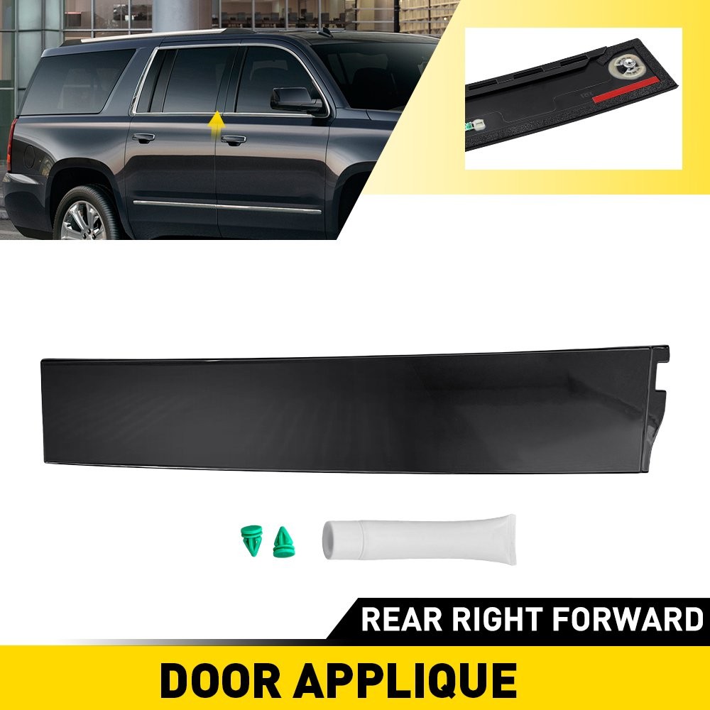 For Chevy Suburban 15-20 Window Door Trim Pillar Post Molding Rear RH Rearward