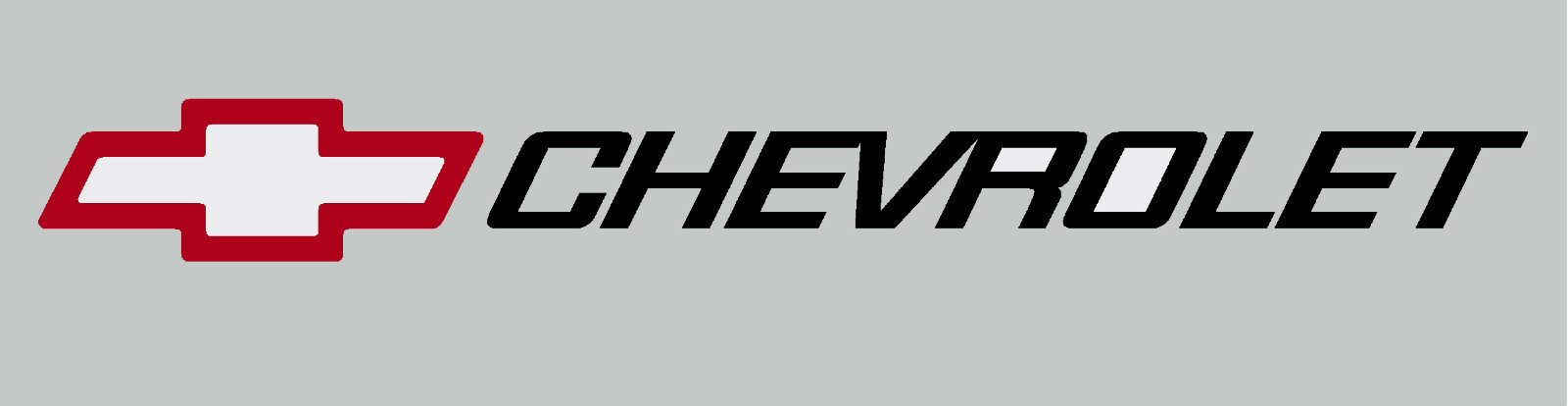 CHEVROLET / BOWTIE 2.75″ X 24″ VINYL CUT DECAL $9.35 FREE SHIPPING RED / BLACK